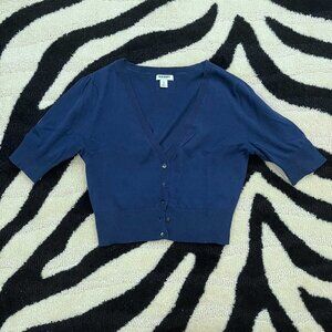 Old Navy NAVY Lightweight Cropped Cardigan
